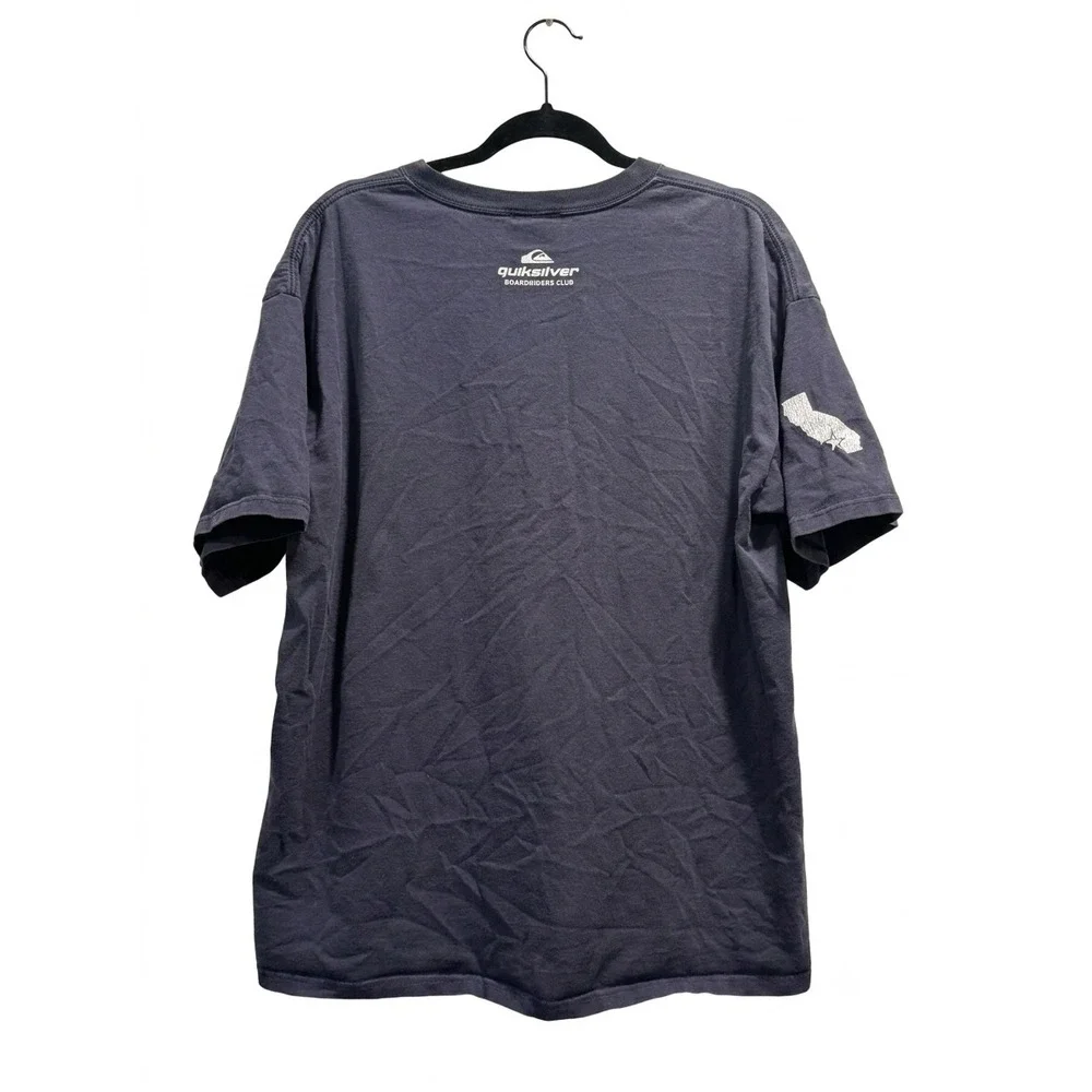 VTG Quiksilver Boardriders Club LA Graphic T-Shirt Mens XL Navy Blue Made in USA